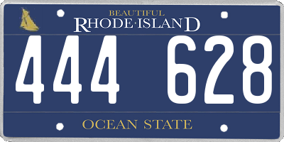 RI license plate 444628