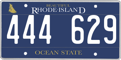 RI license plate 444629