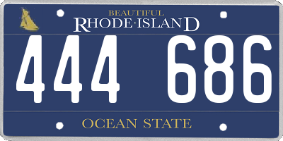 RI license plate 444686