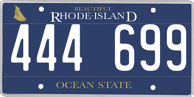 RI license plate 444699