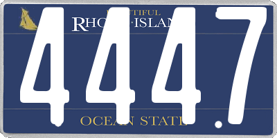 RI license plate 4447