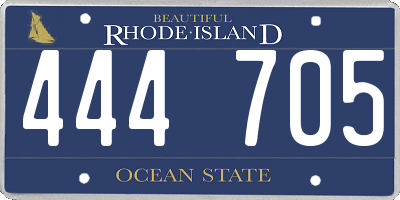 RI license plate 444705