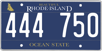 RI license plate 444750