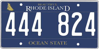 RI license plate 444824