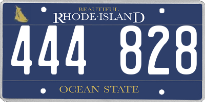 RI license plate 444828