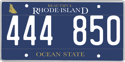 RI license plate 444850