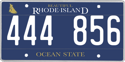 RI license plate 444856
