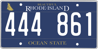 RI license plate 444861