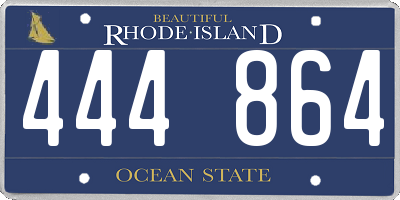 RI license plate 444864