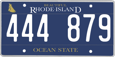 RI license plate 444879