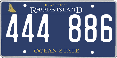 RI license plate 444886