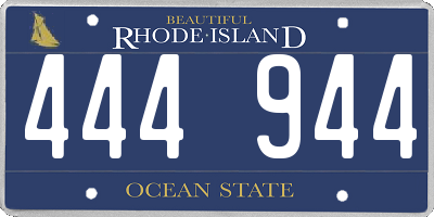 RI license plate 444944