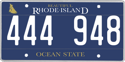 RI license plate 444948