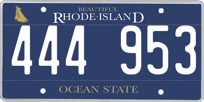RI license plate 444953