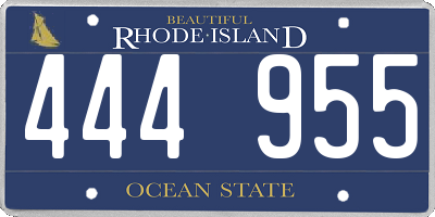 RI license plate 444955