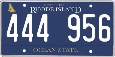 RI license plate 444956