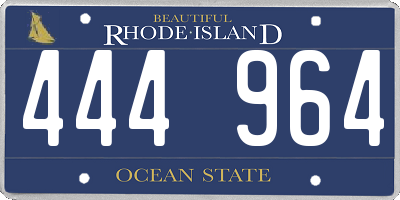 RI license plate 444964