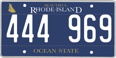 RI license plate 444969