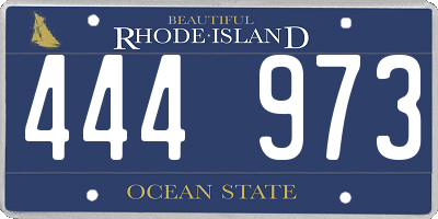 RI license plate 444973