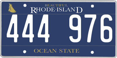 RI license plate 444976