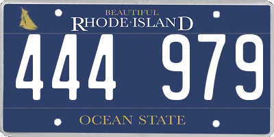 RI license plate 444979