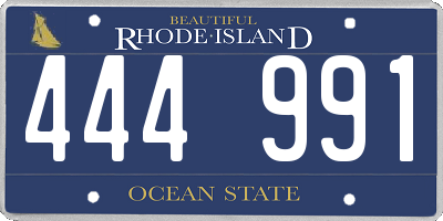 RI license plate 444991