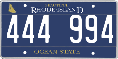 RI license plate 444994