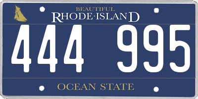 RI license plate 444995