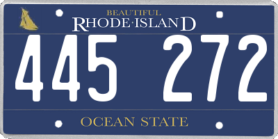 RI license plate 445272