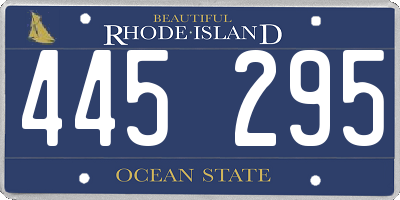 RI license plate 445295