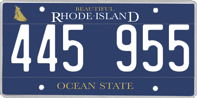 RI license plate 445955