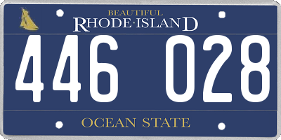 RI license plate 446028