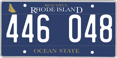 RI license plate 446048