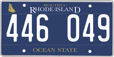 RI license plate 446049