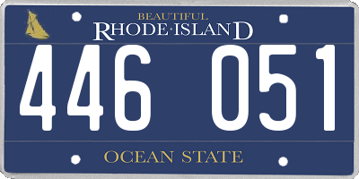 RI license plate 446051