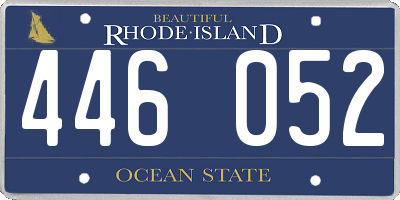 RI license plate 446052