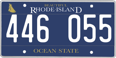 RI license plate 446055