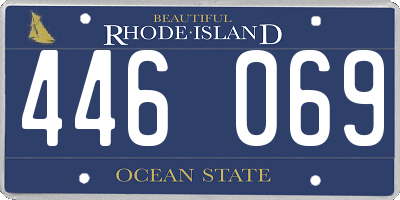 RI license plate 446069