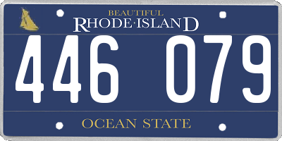RI license plate 446079