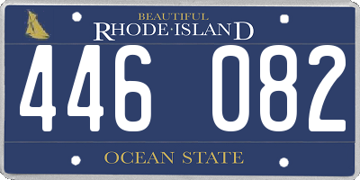 RI license plate 446082
