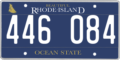 RI license plate 446084