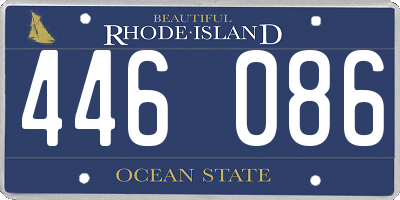 RI license plate 446086