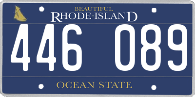 RI license plate 446089