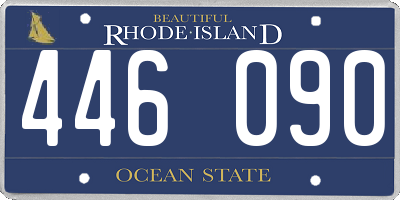 RI license plate 446090