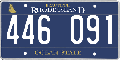 RI license plate 446091