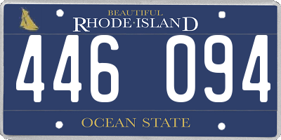 RI license plate 446094
