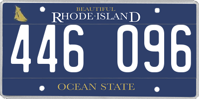 RI license plate 446096
