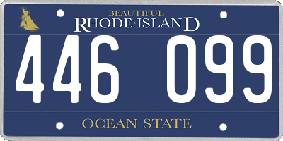 RI license plate 446099
