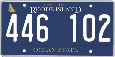 RI license plate 446102