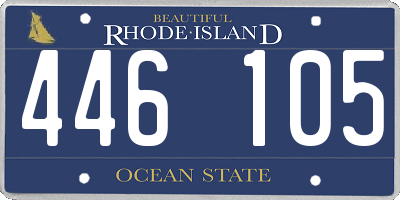 RI license plate 446105
